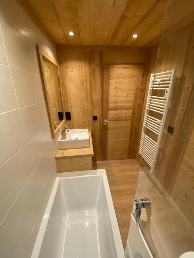 Le Chaberton, Renove En 2021, Pied Des Pistes Et Spa 蒙热内夫尔 外观 照片